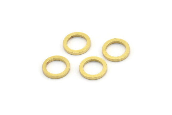 8 mm Pirinç Halka, 50 Ham Pirinç Daire Bağlantı Parçası (8x1 mm) A3773