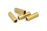 35 Raw Brass Square Tubes (5x20mm) Bs1602