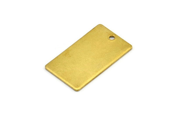 Brass Rectangle Connector, 24 Raw Brass Rectangle Stamping Blanks, Pendants (25x15x0.80mm) A0771