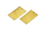 Brass Rectangle Connector, 24 Raw Brass Rectangle Stamping Blanks, Pendants (25x15x0.80mm) A0771