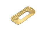 Brass Rectangle Charm, 12 Raw Brass Rectangle Charms With 1 Hole, Earrings, Findings (34x17x0.60mm) D1018