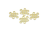 Brass Ethnic Charm, 24 Raw Brass Ethnic Motif Charms, Earring Charms (18x14x0.60mm) A3098