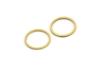 13mm Circle Connectors - 50 Raw Brass Circle Connectors (13x0.80mm) A3839