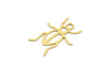 Brass Bug Pendant, 24 Raw Brass Insect Charms With 1 Hole, Pendants (23x18x0.60mm) A3173