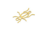 Brass Bug Pendant, 24 Raw Brass Insect Charms With 2 Holes, Pendants (23x18x0.60mm) A3172