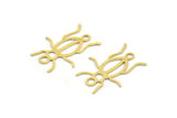 Brass Bug Pendant, 24 Raw Brass Insect Charms With 2 Holes, Pendants (23x18x0.60mm) A3172