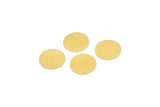 Brass Round Blank, 24 Raw Brass Stamping Blank, Stamping Tags (14x0.45mm) A3142