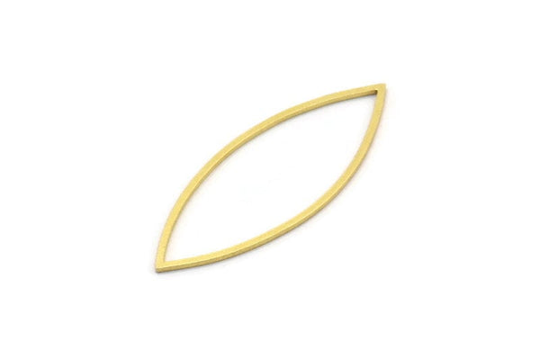 Brass Marquise Ring, 24 Raw Brass Marquise Ring, Connector, Charms (15x39x0.80mm) A3847