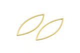 Brass Marquise Ring, 24 Raw Brass Marquise Ring, Connector, Charms (15x39x0.80mm) A3847