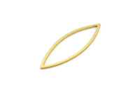 Brass Marquise Ring, 24 Raw Brass Marquise Ring, Connector, Charms (11x32x0.80mm) A3849