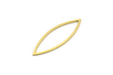 Brass Marquise Ring, 24 Raw Brass Marquise Ring, Connector, Charms (11x32x0.80mm) A3849