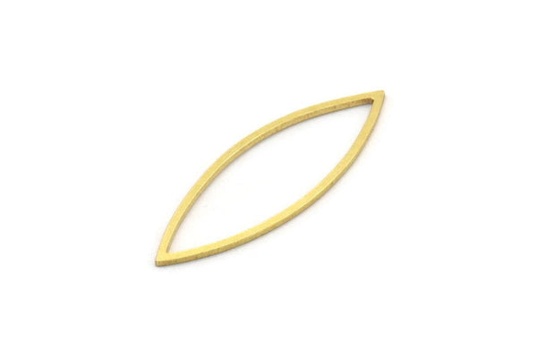 Brass Marquise Ring, 24 Raw Brass Marquise Ring, Connector, Charms (11x32x0.80mm) A3849