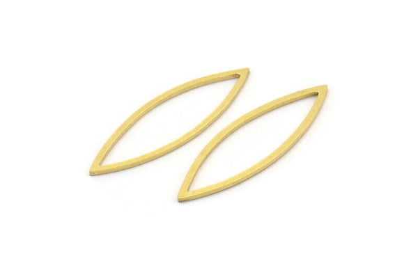 Brass Marquise Ring, 24 Raw Brass Marquise Ring, Connector, Charms (9x29x0.80mm) A3850