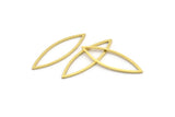 Brass Marquise Ring, 24 Raw Brass Marquise Ring, Connector, Charms (9x29x0.80mm) A3850