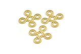 Brass Ethnic Charm, 24 Raw Brass Ethnic Motif Charms, Earring Charms (16x20x0.60mm) A3456