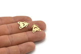 Brass Bug Charm, 24 Raw Brass Fly Shaped Charms With 1 Loop, Insect Jewellery, Findings (16x13x0.60mm) A3627