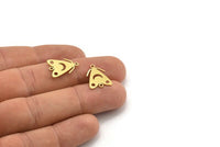 Brass Bug Charm, 24 Raw Brass Fly Shaped Charms With 2 Loops, Insect Jewellery, Connector Findings (17x13x0.60mm) A3626