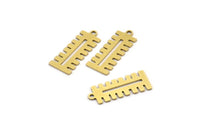 Pirinç Etnik Charm, 1 Döngülü 24 Ham Pirinç Etnik Motifli Charm, Küpe Charm'ları (20x8x0,60 mm) A3634