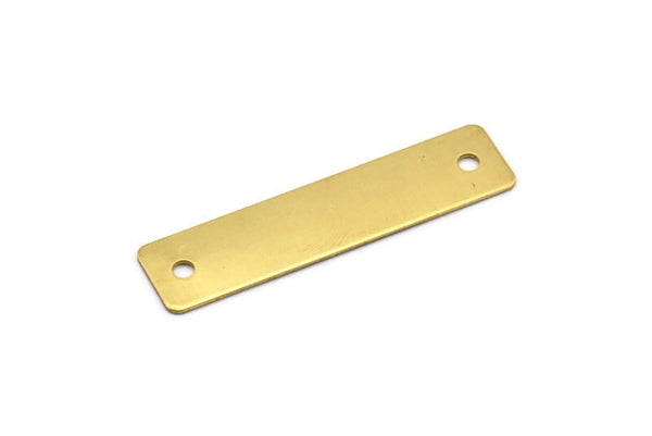 Pirinç Damgalama Tılsımı, 5 Ham Pirinç Damgalama Bağlantı Parçası (56x14mm) B0150