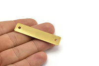 Pirinç Damgalama Tılsımı, 5 Ham Pirinç Damgalama Bağlantı Parçası (56x14mm) B0150