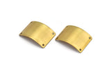 Brass Bracelet Blank, 6 Raw Brass Bracelet Blanks with 4 holes (28x20x0.60mm)  Brass 3020-4 b0051