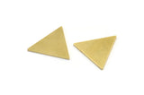 Brass Triangle Blank, 12 Raw Brass Triangle Blanks, Stamping Blanks (18x16x1mm) A4027