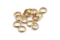 50 Raw Brass Spacer Rondelle Beads (10x2.2mm)  Brs 0043   A0432