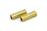 35 Raw Brass Square Tubes (5x20mm) Bs1602