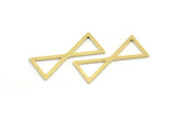 Brass Ethnic Charm, 12 Raw Brass Ethnic Motif Charms, Earring Charms, Connectors (29x13x1mm) A4049