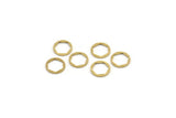 Brass Round Charm, 48 Raw Brass Hexagon Shaped Round Charms, Charm Pendants (10x1mm) A4058