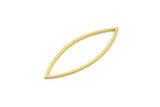 Brass Marquise Ring, 24 Raw Brass Marquise Ring, Connector, Charms (13x36x0.80mm) A3848