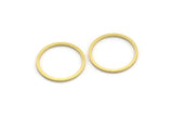 19mm Circle Connectors - 50 Raw Brass Circle Connectors (19x1x1mm) Bs 1095