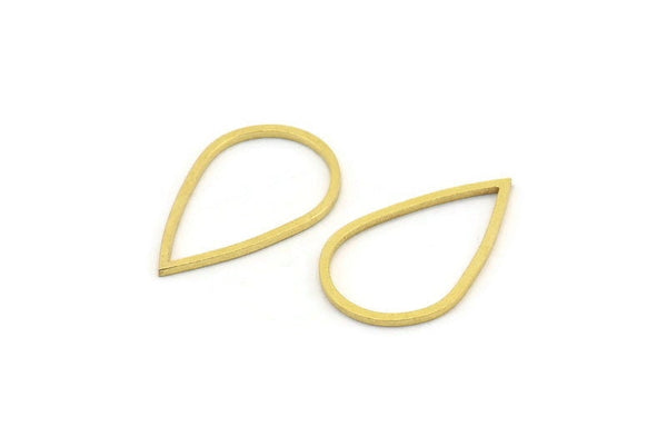Pirinç Damla Tılsımı, 50 Ham Pirinç Damla Bağlantı Parçası, Bulgular (13x20x0,80 mm) A3895