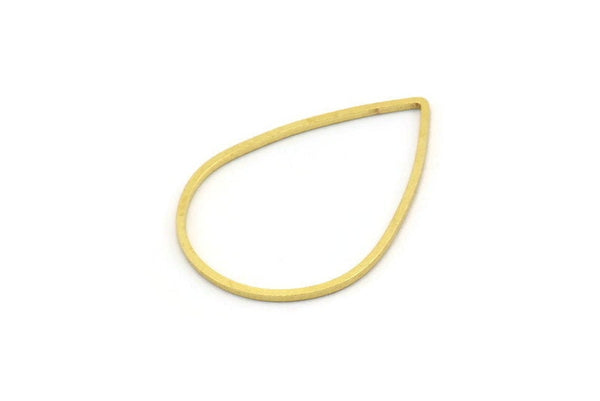 Pirinç Damla Tılsımı, 24 Ham Pirinç Damla Bağlantı Parçası, Bulgular (21x29x0,80 mm) A3892