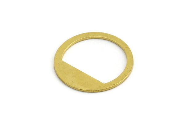 Brass Round Blank, 12 Raw Brass Round Shaped Blanks, Brass Findings, Stamping Blanks (22x0.80mm) A4136