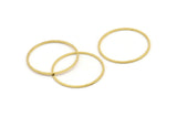 26mm Circle Connectors, 24 Raw Brass Circle Connectors (26x0.80mm) A3898