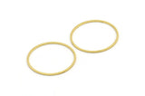 26mm Circle Connectors, 24 Raw Brass Circle Connectors (26x0.80mm) A3898