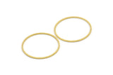 28mm Circle Connectors, 24 Raw Brass Circle Connectors (28x0.80mm) A3900