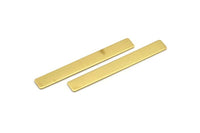 Brass Cuff Stamping Blank, 10 Raw Brass Stamping Blanks (54x7x0.80mm) B0185