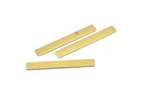 Brass Cuff Stamping Blank, 10 Raw Brass Stamping Blanks (54x7x0.80mm) B0185