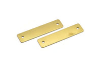 Pirinç Damgalama Tılsımı, 5 Ham Pirinç Damgalama Bağlantı Parçası (56x14mm) B0150