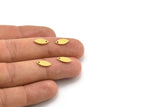 Brass Marquise Charm, 50 Raw Brass Oval Shaped Charms With 1 Hole (11x5x0.80mm) A4190