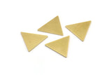 Brass Triangle Blank, 12 Raw Brass Triangle Blanks, Stamping Blanks (18x16x1mm) A4027