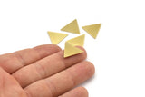 Brass Triangle Blank, 12 Raw Brass Triangle Blanks, Stamping Blanks (18x16x1mm) A4027