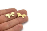 Brass Butterfly Blank, 12 Raw Brass Butterfly Blanks, Brass Stamping, Findings (12x24x0.60mm) A4010