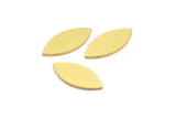 Brass Marquise Blank, 24 Raw Brass Tiny Marquise Blanks, Stamping Blanks (17x8x0.80mm) A4193