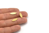 Brass Marquise Charm, 24 Raw Brass Oval Shaped Charms With 1 Hole (18x6x0.60mm) A4194