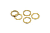 Brass Round Charm, 24 Raw Brass Hexagon Shaped Round Charms, Charm Pendants (15x1mm) A4061