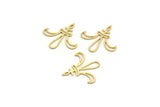 Brass Ethnic Charm, 24 Raw Brass Ethnic Motif Charms, Earring Charms (20x20x0.60mm) A4253