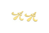 Brass Ethnic Charm, 12 Raw Brass Ethnic Motif Charms, Earring Charms (26x25x0.60mm) A4245